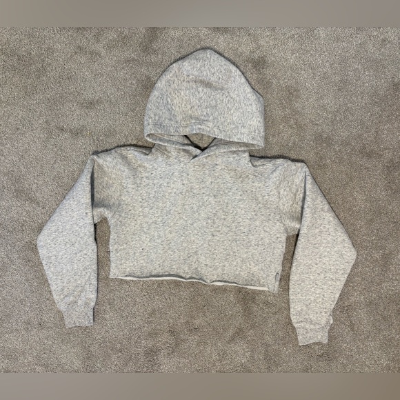 TNA Tops - Aritzia TNA Cozy Fleece Perfect Cropped Hoodie